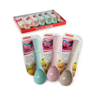 Plasticforte IJsschep - Roze - 24 Cm - Ijsboltang - Kunststof - Ijstang