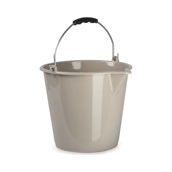 PlasticForte Emmer - Taupe - 9 Liter - Schoonmaak Emmer - Met Schenktuit thumbnail