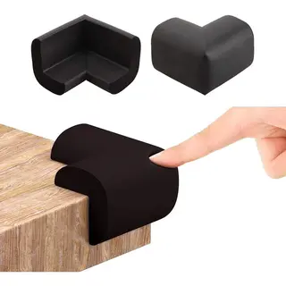 Roegaarden Hoekbeschermers Baby - Hoekbeschermers Tafel - Foam - 12 Stuks - Zwart