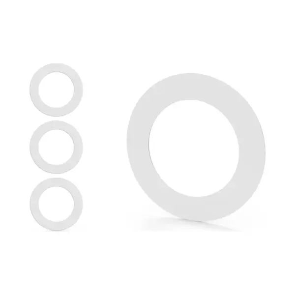 Kos Design Goof Rings – Washers For Recessed Spotlights – Set Of 3 – Abs Plastic – Sizes 100x62 / 110x72 / 120x82mm – Black Or White – For Ceiling thumbnail