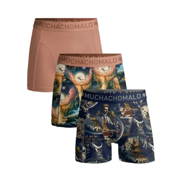 Muchachomalo Boys Boxershorts - 3 Pack - Maat 134/1140 - 95% Katoen - Jongens Onderbroeken thumbnail