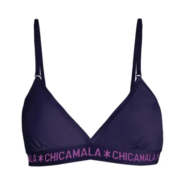 Muchachomalo Chicamala - Bh - Bh Zonder Beugel - Triangle Top - Dames Ondergoed - Lingerie - 95% Katoen - Verstelbare Bh Dames - Dameskleding - Uitneembare Vulling thumbnail
