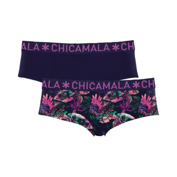 Muchachomalo Chicamala – Dames Briefs – 2 Pack - Normale Lengte – Onderbroeken Dames – Lingerie - Hipster – Ondergoed – Kleding - 95% Katoen – thumbnail