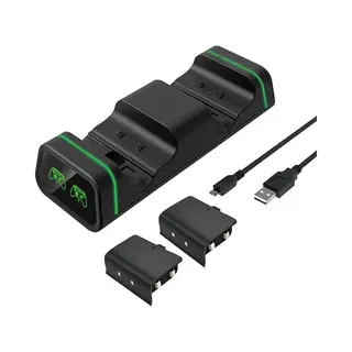 Yono Oplaadstation Geschikt Voor Xbox Controller - Oplader Met 2 Accu Battery Pack - Accessoires Series X S