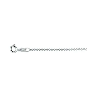 Yo&No - Ketting - Zilver - Anker - Rond - 1.2mm - 42cm - Sieraden Vrouw - Heren - Gerhodineerd - 925 Zilver