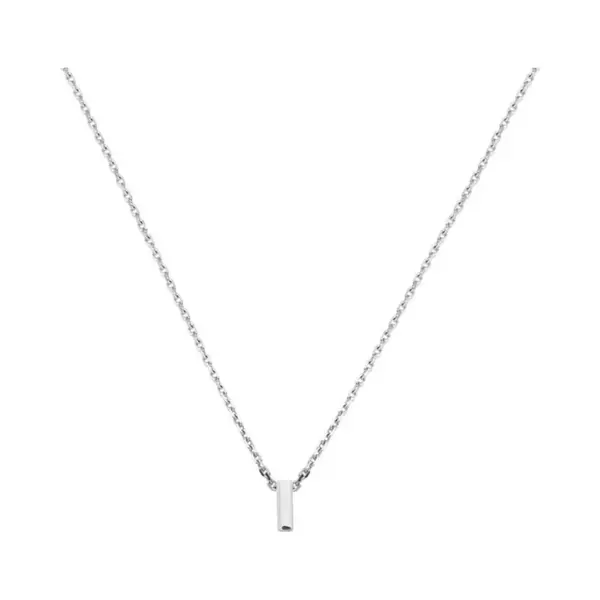 Yo&No - Ketting - Zilver - Anker - Letter I - 1, 1 Mm - 41 + 4 Cm - Sieraden Vrouw - Gerhodineerd - Zilver 925 thumbnail