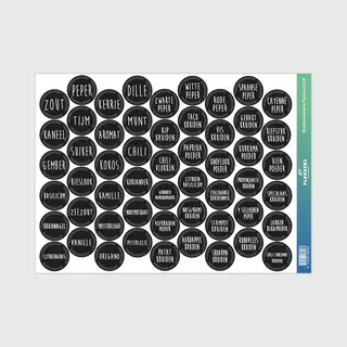 Plakkers Kruiden Etiketten Set Met 54 Stuks | Kruidenstickers | Kruiden Labels | Kruiden Stickers Voor Potjes | Nederlandse Kruidenstickers