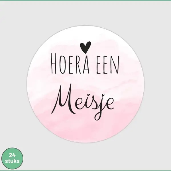 Plakkers Sluitstickers Geboorte Meisje 24 Stuks - Zelfklevende Sluitzegel Geboorte - Sluitstickers Enveloppe thumbnail
