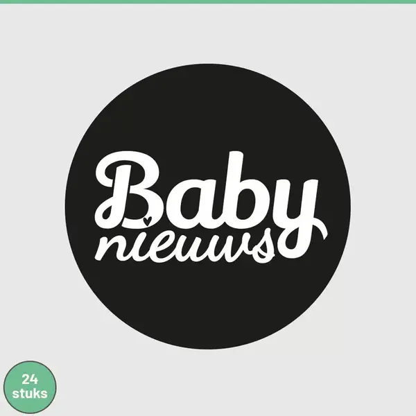 Plakkers Sluitstickers Baby Nieuws 24 Stuks - Zwangerschap - Geboortekaart - Kadosticker - Jongen - Meisje - Sluitzegel - thumbnail
