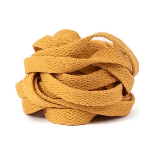 Gbg Goods Gbg Sneaker Veters 120CM - Mosterd Geel - Mosterdgeel - Mustard Yellow - Schoenveters - Laces - Platte Veter - O.a. Geschikt Voor Asics, New Balance,