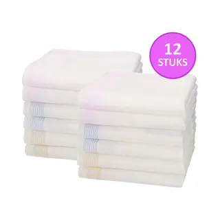 Sorprese Bella - Zakdoeken Dames - 12 Zakdoeken - Italiaans Katoen - Zakdoek - Cadeau