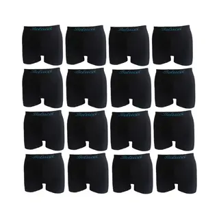 Belucci Microfiber Mega Pack Zwarte Heren Boxershorts - 16 -pack - Maat M/L