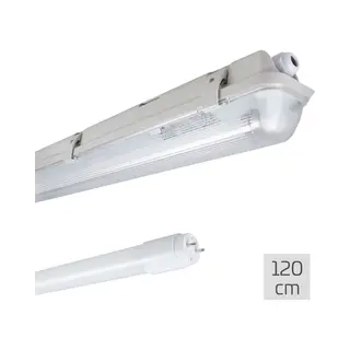 Led's Light Basic Led Deckenleuchte 2400112_04 Feuchtraumleuchte, Led, Mit Led-Röhre 120 Cm 18W Neutralweiß IP65