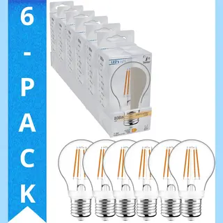 Led's light by Shada Led's Light Sensor Led Lampen E27 Met Bewegingsmelder En Nachtsensor - Voordeelverpakking - 6 Stuks - Lamp - Ledlampen