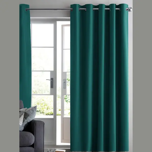 Maroyathome Ruben - Gordijn - Verduisterend - Met Ringen - Kant En Klaar - 150 X 250 Cm - 150 Cm Breedte En 250 Cm Lengte - Groen - 1 Stuk thumbnail