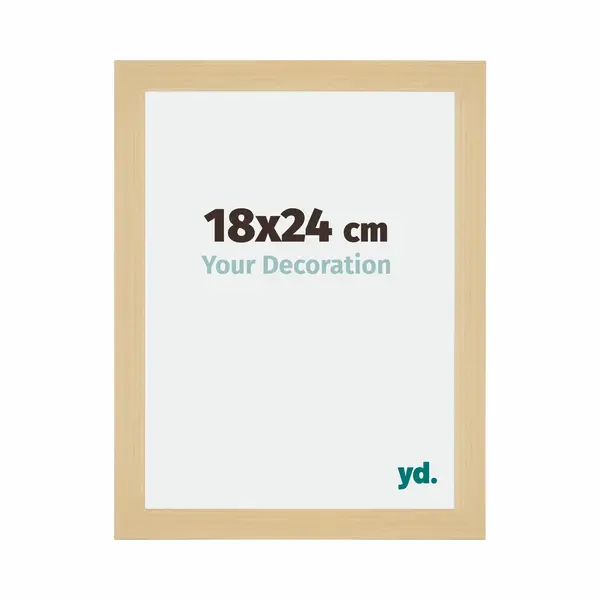 Yd. Your Decoration - Bilderrahmen 18x24 Cm - Ahorn Dekor - Billderrahmen Aus Mdf Mit Acrylglas - Antireflex - 18x24 Rahmen - Mura thumbnail