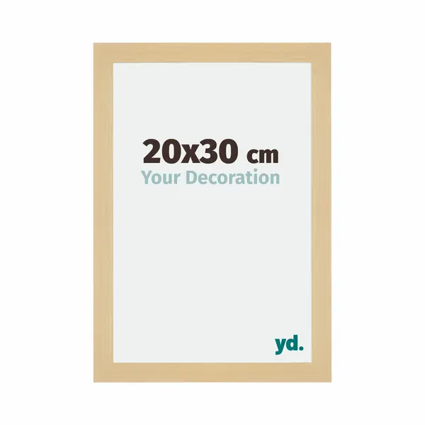 Yd. Your Decoration - Bilderrahmen 20x30 Cm - Ahorn Dekor - Billderrahmen Aus Mdf Mit Acrylglas - Antireflex - 20x30 Rahmen - Mura thumbnail