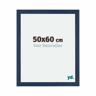 Your Decoration Fotokader 50x60 Cm - Donkerblauw Geveegd - Mdf - Mura
