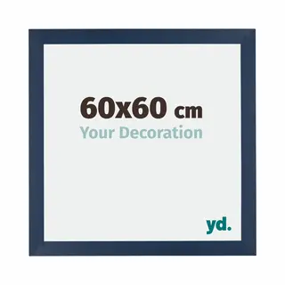 Your Decoration Fotokader 60x60 Cm - Donkerblauw Geveegd - Mdf - Mura