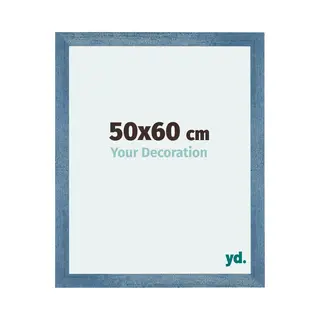 Your Decoration Fotokader 50x60 Cm - Helder Blauw Geveegd - Mdf - Mura