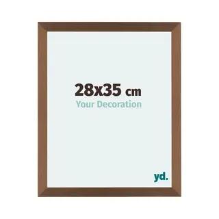 Yd. Your Decoration - Bilderrahmen 28x35 Cm - Kupfer Dekor - Billderrahmen Aus Mdf Mit Acrylglas - Antireflex - 28x35 Rahmen - Mura