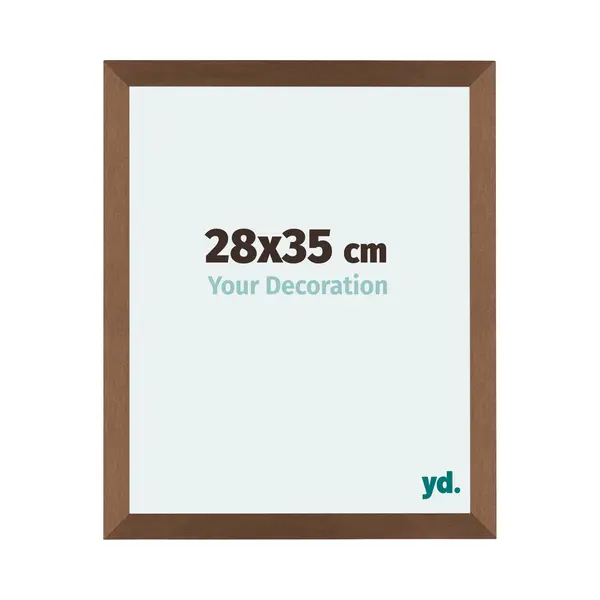 Yd. Your Decoration - Bilderrahmen 28x35 Cm - Kupfer Dekor - Billderrahmen Aus Mdf Mit Acrylglas - Antireflex - 28x35 Rahmen - Mura thumbnail