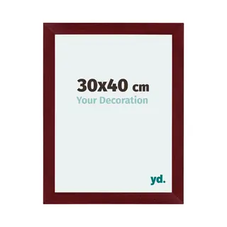 Your Decoration Fotokader 30x40 Cm - Wijnrood Geveegd - Mdf - Mura