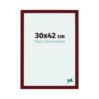 Your Decoration Fotokader 30x42 Cm - Wijnrood Geveegd - Mdf - Mura
