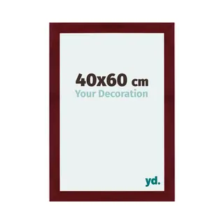 Your Decoration Fotokader 40x60 Cm - Wijnrood Geveegd - Mdf - Mura
