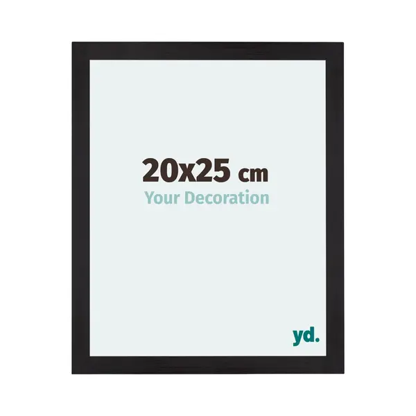Yd. Your Decoration - Bilderrahmen 20x25 Cm - Schwarz Gemasert - Billderrahmen Aus Mdf Mit Acrylglas - Antireflex - 20x25 Rahmen - Mura thumbnail