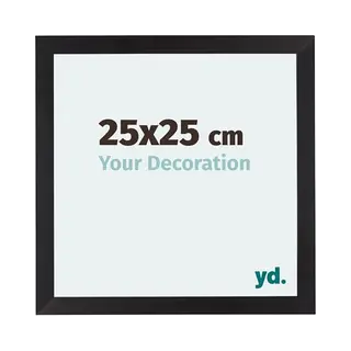 Your Decoration Fotokader 25x25 Cm - Zwart Houtnerf - Mdf - Mura