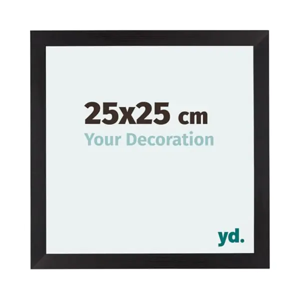 Your Decoration Fotokader 25x25 Cm - Zwart Houtnerf - Mdf - Mura thumbnail