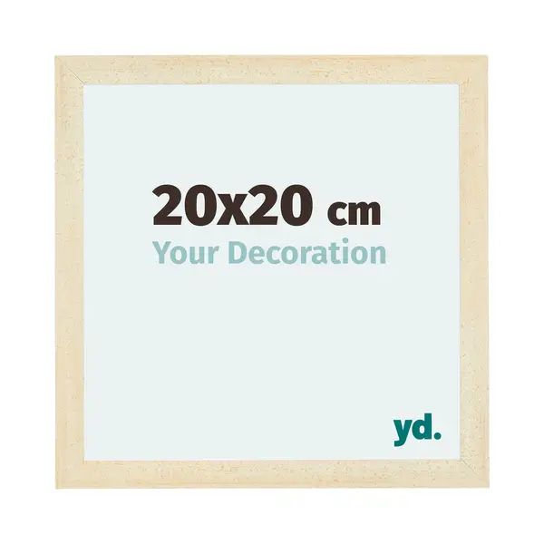 Yd. Your Decoration - Bilderrahmen 20x20 Cm - Sand Gewischt - Billderrahmen Aus Mdf Mit Acrylglas - Antireflex - 20x20 Rahmen - Mura thumbnail