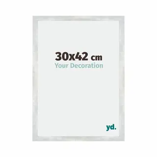 Your Decoration Fotokader 30x42 Cm - Zilver Glanzend Vintage - Mdf - Mura