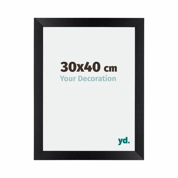 Yd. Your Decoration - Bilderrahmen 30x40 Cm - Schwarz Matt - Billderrahmen Aus Mdf Mit Acrylglas - Antireflex - 30x40 Rahmen - Mura thumbnail