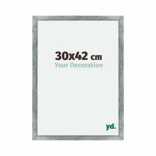 Yd. Your Decoration - Bilderrahmen 30x42 Cm - Eisen Gewischt - Bilderrahmen Aus Mdf Mit Acrylglas - Antireflex - 30x42 Rahmen - Mura