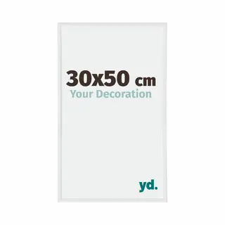 Your Decoration Fotokader 30x50 Cm - Wit Hoogglans - Kunststof - Annecy