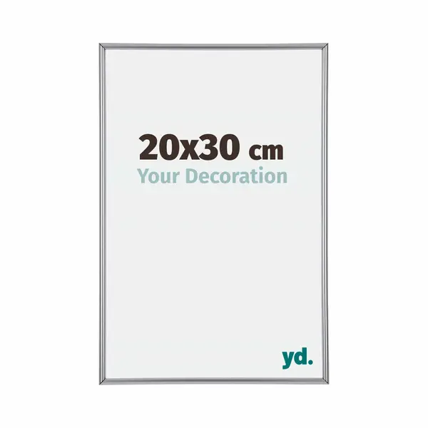Yd. Your Decoration - Bilderrahmen 20x30 Cm - Silber Hochglanz - Bilderrahmen Aus Kunststoff Mit Acrylglas - Antireflex - Rahmen 20x30 Cm - Annecy thumbnail