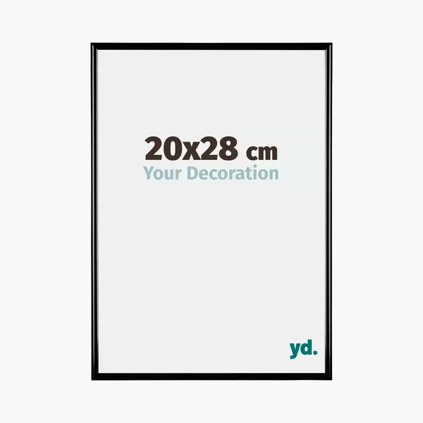 Your Decoration Fotokader 20x28 Cm - Zwart Hoogglans - Kunststof - Bordeaux thumbnail
