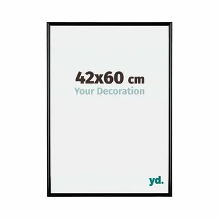 Your Decoration Fotokader 42x60 Cm - Zwart Hoogglans - Kunststof - Bordeaux