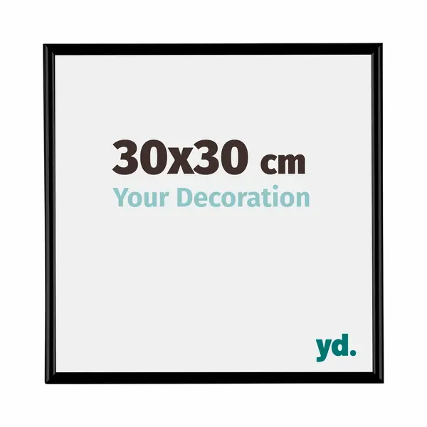 Yd. Your Decoration - Bilderrahmen 30x30 Cm - Schwarz Matt - Bilderrahmen Aus Kunststoff Mit Acrylglas - Antireflex - 30x30 Rahmen - Bordeaux thumbnail