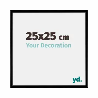 Your Decoration Fotokader 25x25 Cm - Zwart Mat - Kunststof - Bordeaux