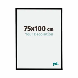 Your Decoration Fotokader 75x100 Cm - Zwart Mat - Kunststof - Bordeaux