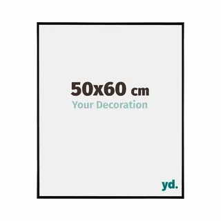 Your Decoration Fotokader 50x60 Cm - Zwart Hoogglans - Kunststof - Evry
