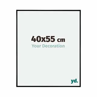 yd. Your Decoration Fotokader 40 X 55 Cm, Zwart Mat, Fotokader Van Kunststof Met Acrylglas, Ontspiegeld, Kader, 40 X 55 Cm, Evry