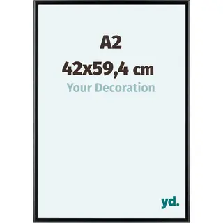 yd. Your Decoration - Fotolijst A2 42x59, 4 Cm - Aluminium - Zwart Mat - Aurora