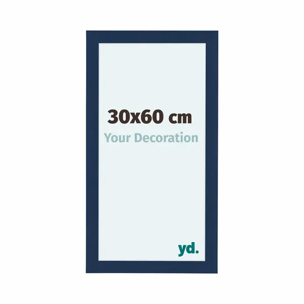 Your Decoration Fotokader 30x60 Cm - Donkerblauw Geveegd - Mdf - Como thumbnail