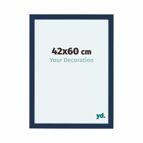 Your Decoration Fotokader 42x60 Cm - Donkerblauw Geveegd - Mdf - Como thumbnail