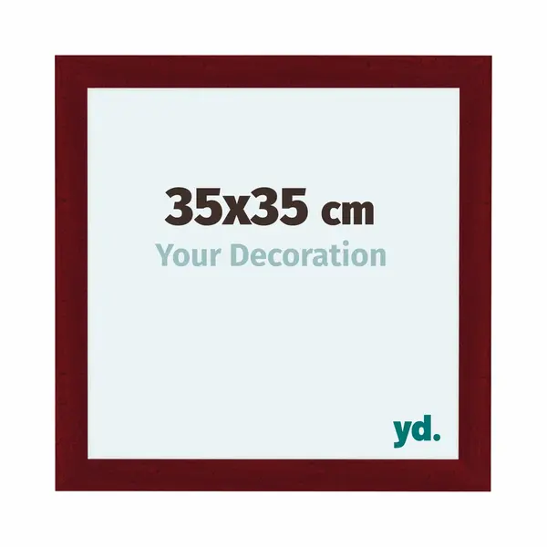Your Decoration Fotokader 35x35 Cm - Wijnrood Geveegd - Mdf - Como thumbnail