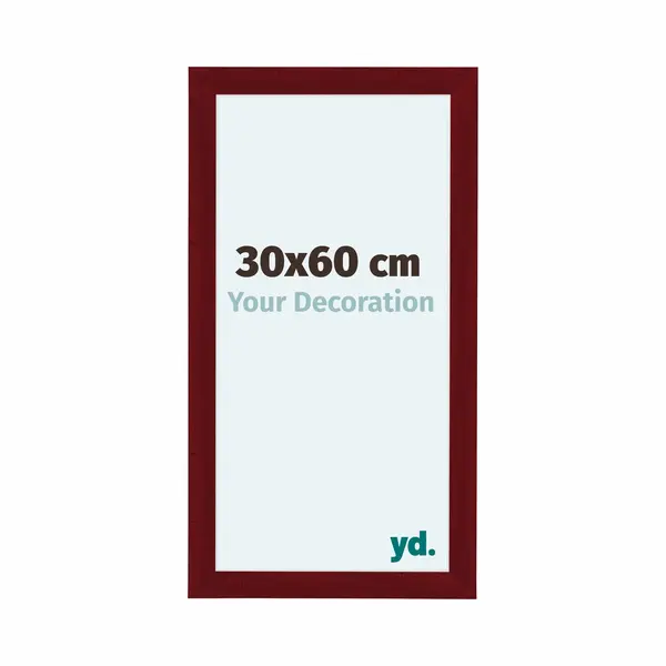 Your Decoration Fotokader 30x60 Cm - Wijnrood Geveegd - Mdf - Como thumbnail